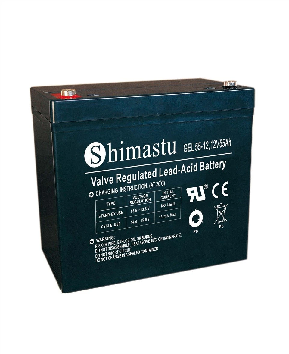 12V 55Ah GEL rafhlaða